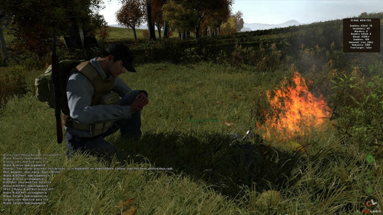 DayZ (ARMA II Mod) . Прохождение DayZ (ARMA II Mod). Секреты DayZ (ARMA II  Mod). — Square Faction